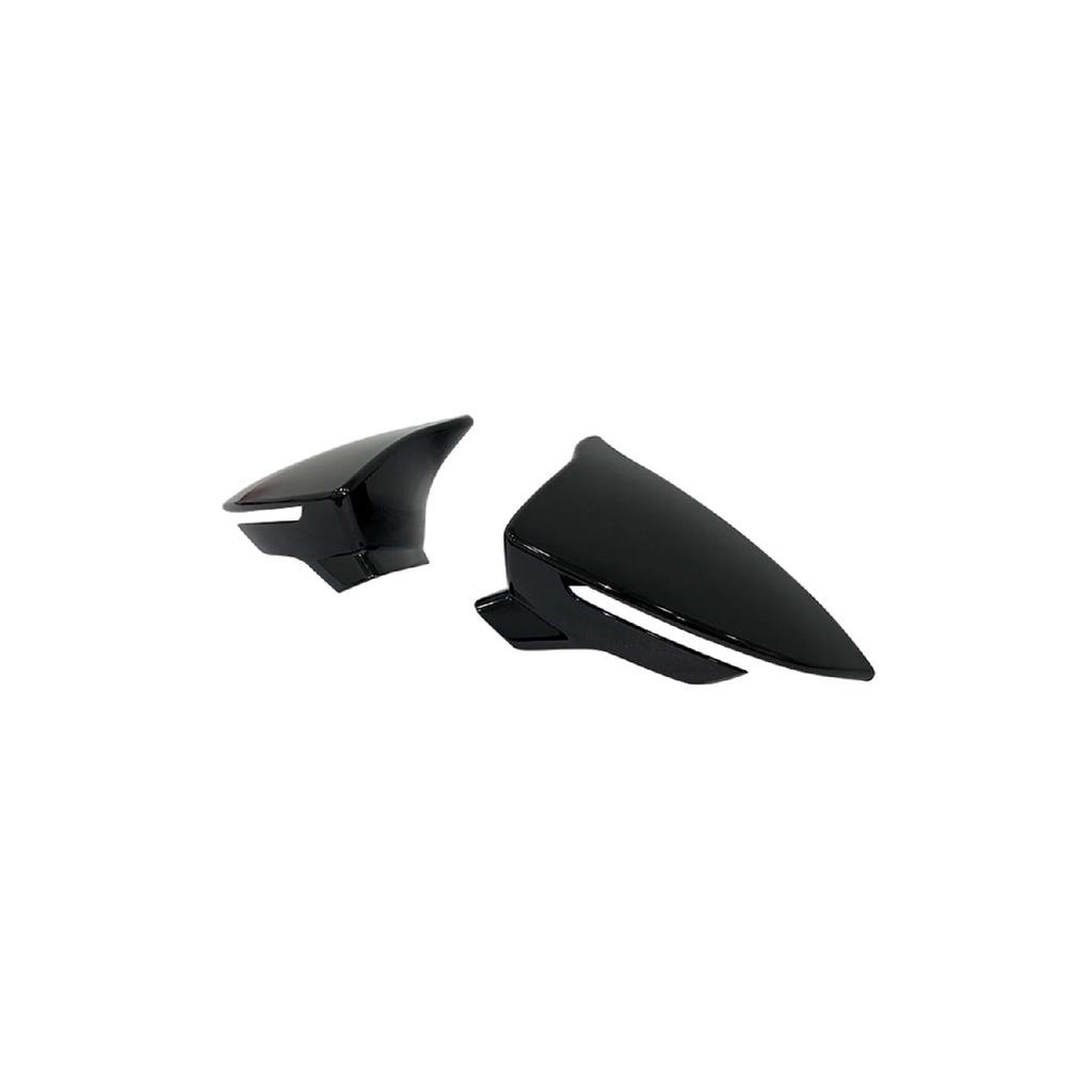 FOR Seat Leon Mk3 Batman Bat Mirror Cover Piano Black 2012 2013 2014 2015 2016 2017 2018 2019 2020