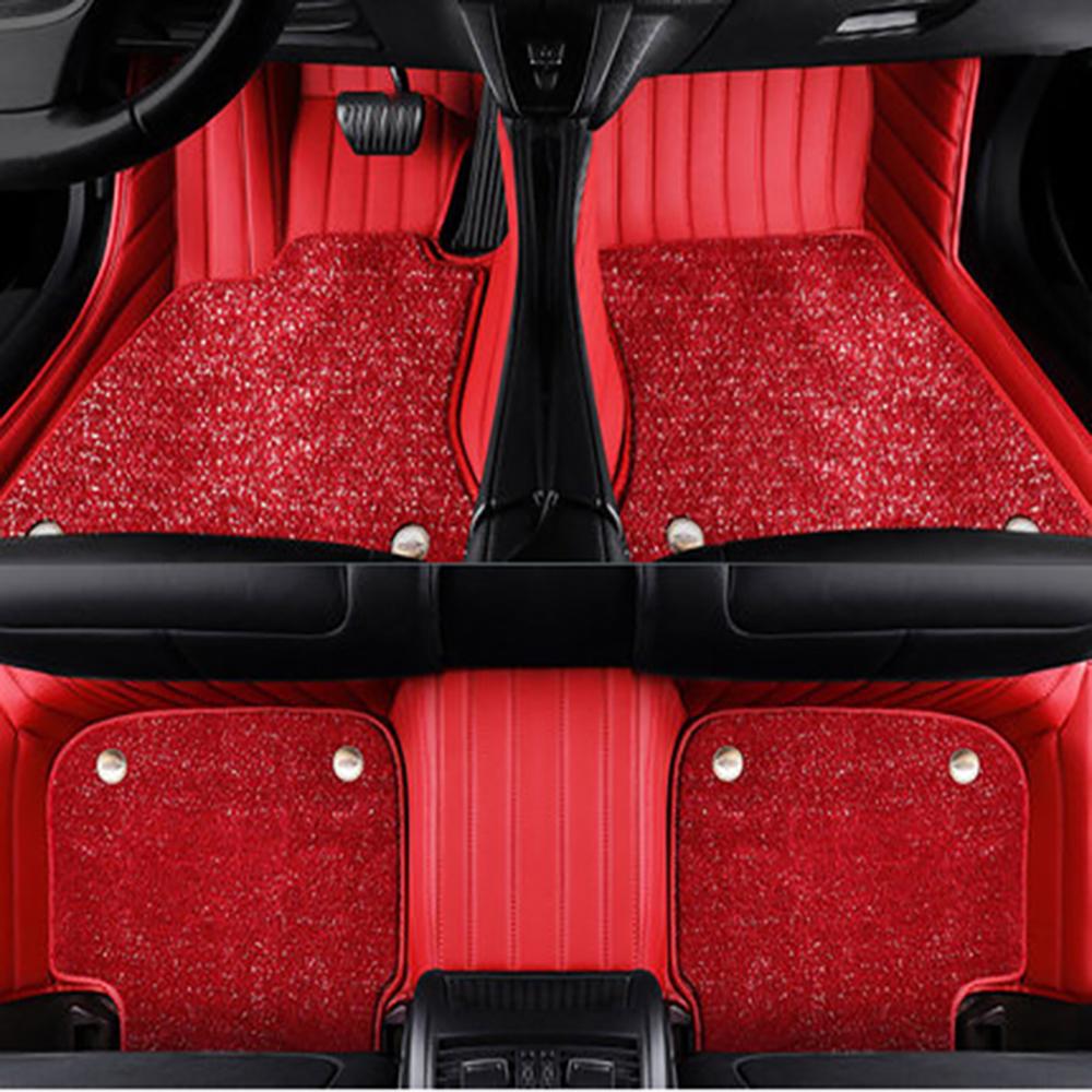 For Toyota Previa Auto Double layer 5D Custom Car Floor Mats Carpets Foot car Accessories voiture floor liners