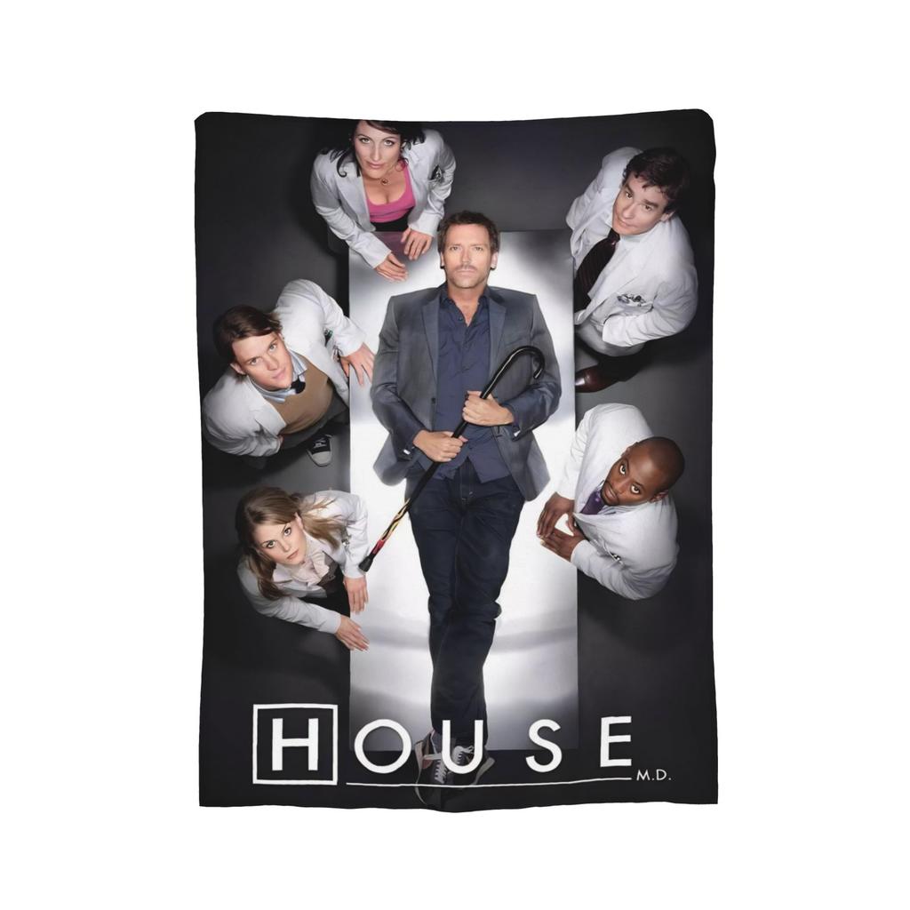 House MD Dr Gregory House Fashion Blanket Multi-size Soft and Lightweight  Throw Fashion Blankets for Couch Sofa and Bed