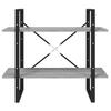 5 Shelf Bookshelf Gray Sonoma Oak 31.5 x 11.8 x 68.9 in Particleboard