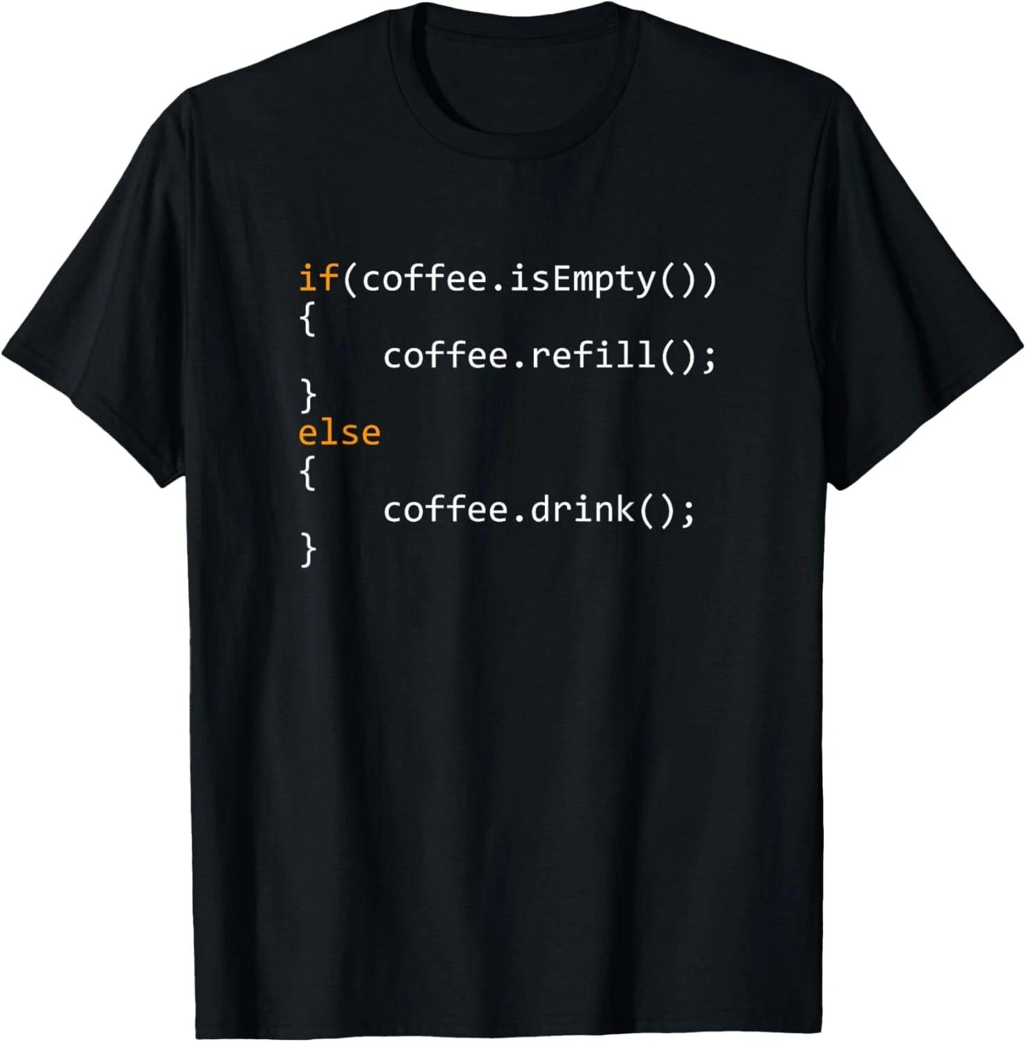 Funny Programmer Coffee Gift For Coders Tee Gift Unisex T-Shirt S