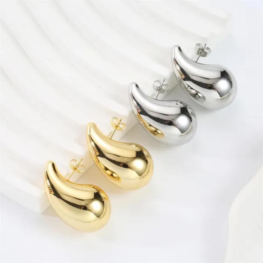 Fashion Jewelry Stainless Steel Water Drop Earrings for Women Charm Enamel Women Stud Earrings Pendientes Mujer