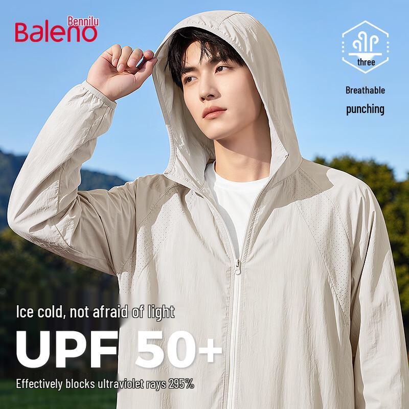 Baleno Men s Lightweight Sun Protection Hooded Jacket 3XL