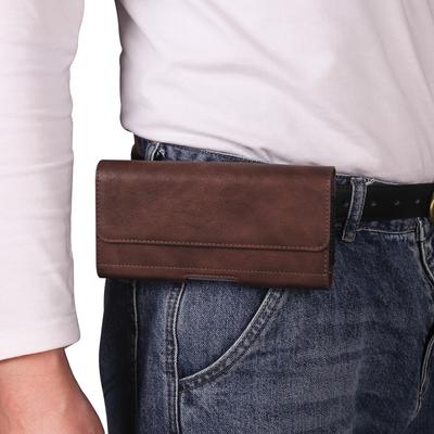 Kožené pouzdro na telefon s klipem na opasek Pánská ledvinka Držák Pro iPhone 16 15 13 Pro Max Samsung Galaxy S25 S24 S23 Xiaomi Redmi Note 12 Oppo Pouzdro Kapsa Kryt