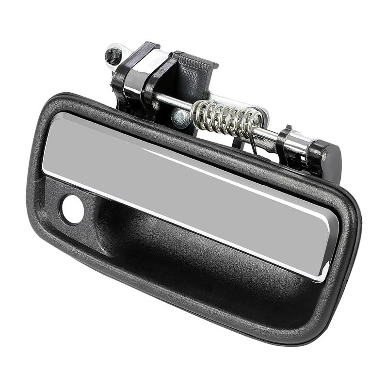 Car Front Left & Right Exterior Door Handle 69220-35020 69210-35020 Fit For Toyota Tacoma 1995-2004 Black Body With Silver Lever