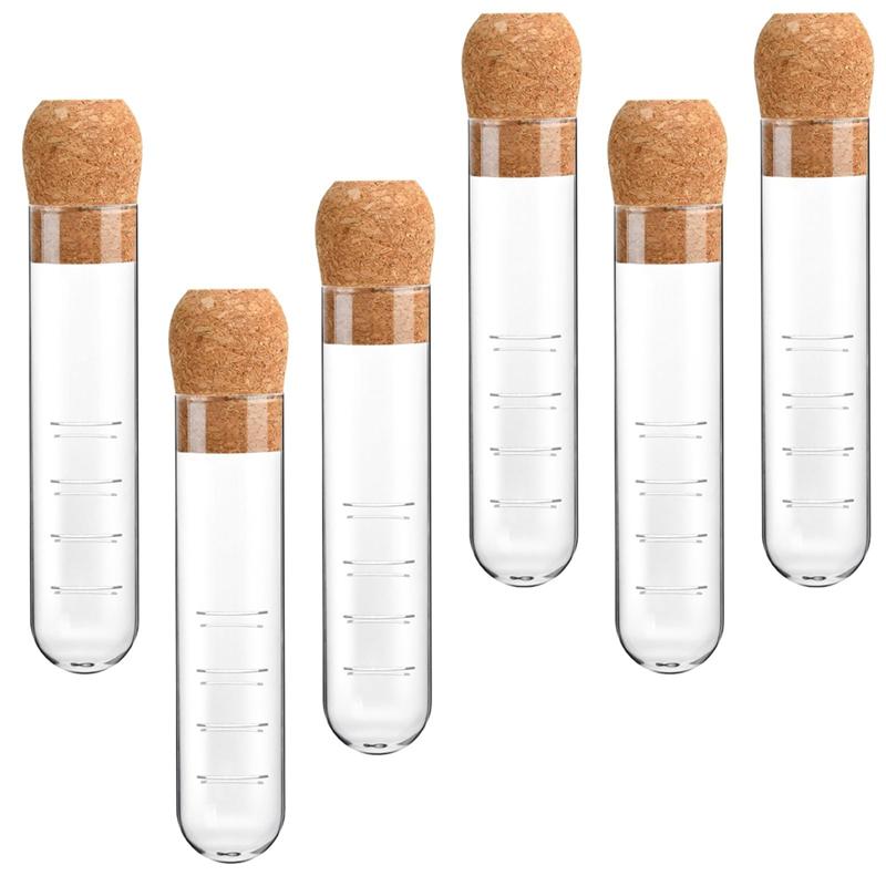 

Good-6 Pcs Glass Tea Infuser Glass Strainers With Cork Lid For Tea,Clear Tea Strainer For Cups,Mugs прозорий