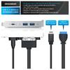 20Gbps USB3.2 Gen2x2 Frontpanel-Adapter, USB-C und USB zu USB3.2 Type-E Key-A 20Pin und 19Pin USB-Anschlüssen mit PCIe-Halterung