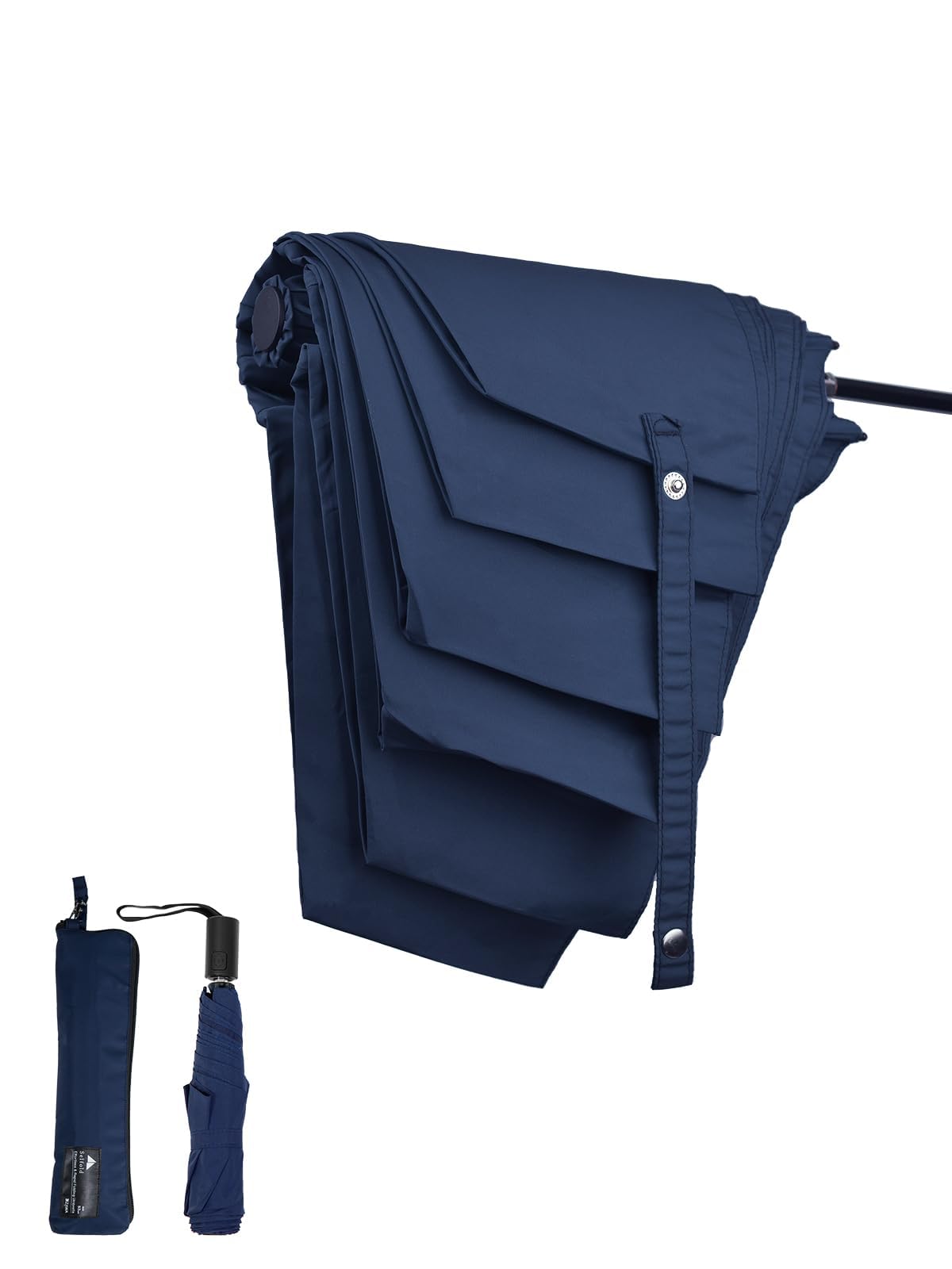 

KIZAWA Folding Umbrella, Shape-Resisting, Ultra-Lightweight Carbon Fiber, 195g, One-Touch Automatic Open/Close, Level 5 Water Repellent, Compact, Dura