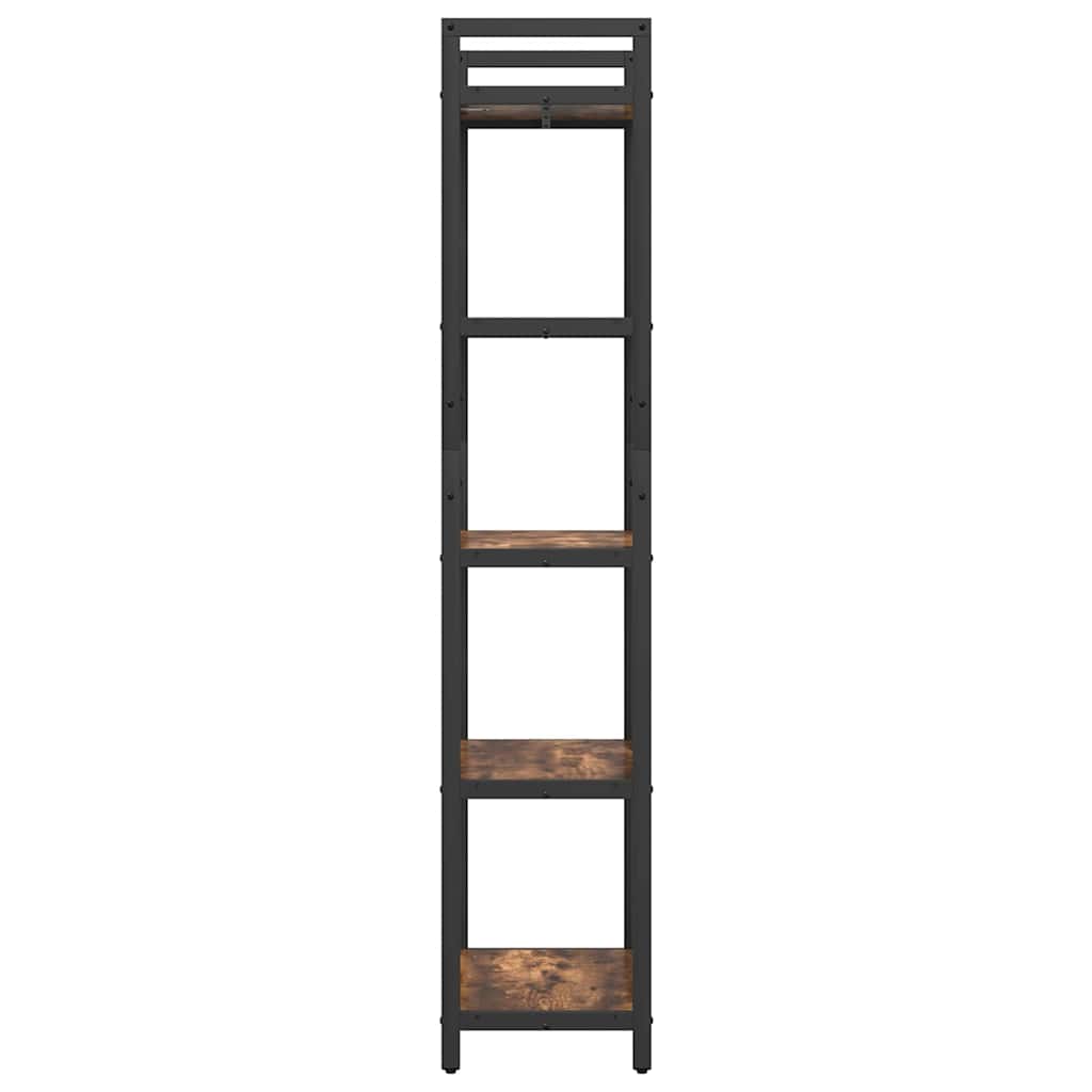 Bookshelf Smoked Oak 56 X 34 X 171 Cm Particleboard