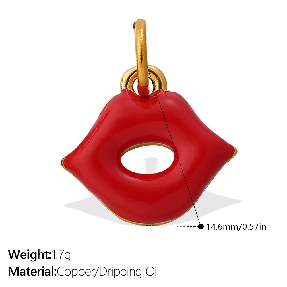 Cartoon Color Oil Drop Pendant Accessories Cute And Diverse Ice Cream Flower Diy Earrings Pendant