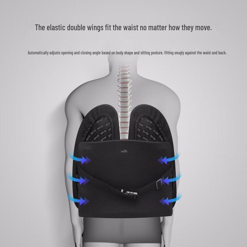 Jia'ao Ergonomic Memory Foam Lumbar Support Cushion