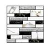 Self Adhesive Tile Wall Sticker - Home Decor 3D PVC Sticker Covers For Kitchen Cupboard Bathroom Waterproof Wallpaper