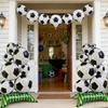 Ballon Géant Gonflable en Aluminium Debout, Décoration Thème Football pour Anniversaire, Baby Shower, Club de Football et Fête de la Coupe du Monde