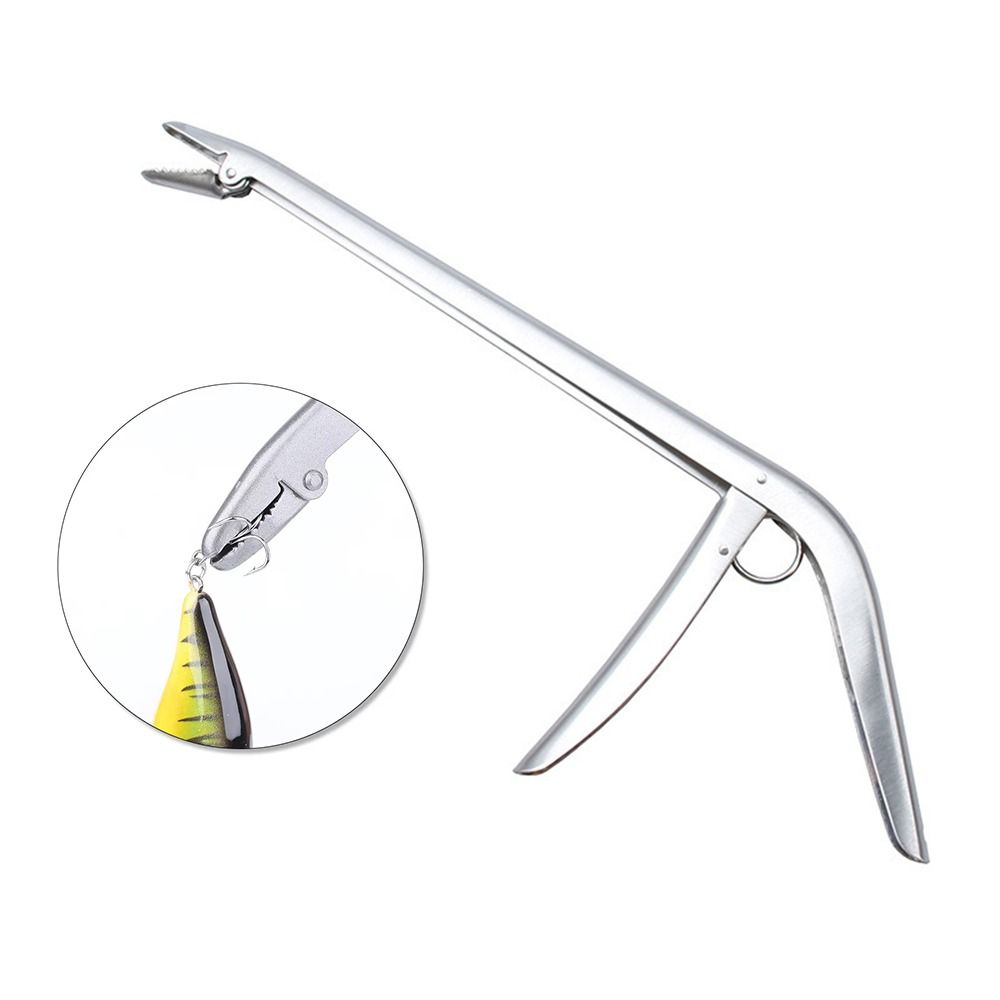 Stainless Steel Unhooking Device Corrosion-Resistant Extended Handle Fish Hook Remover Extractor Multifunctional Lure Clip