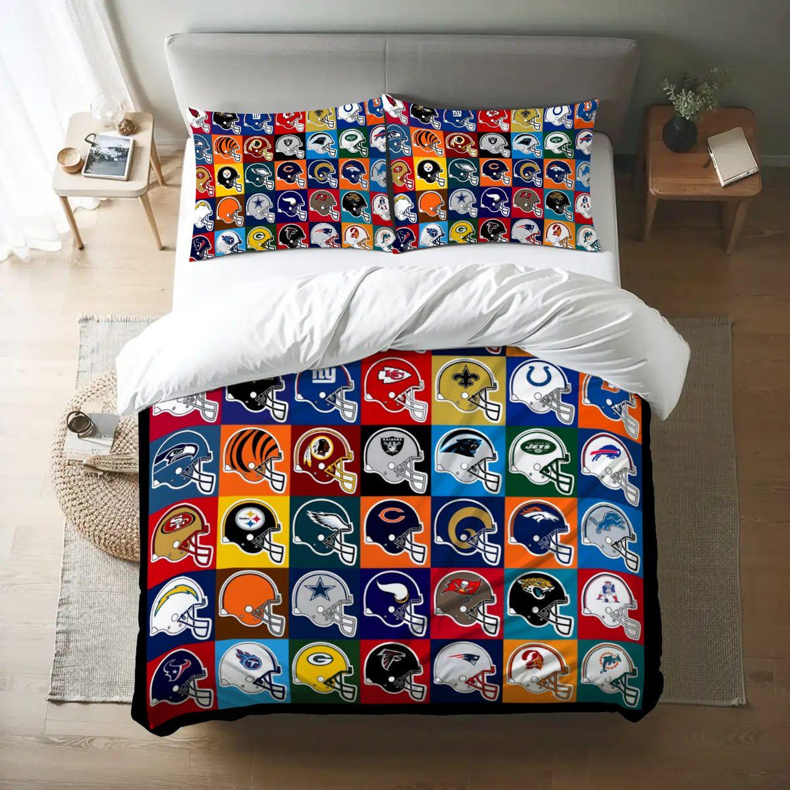 

Personalized Football Duvet Cover Bedding Set 3-pc with pillowcases 220cm*240cm