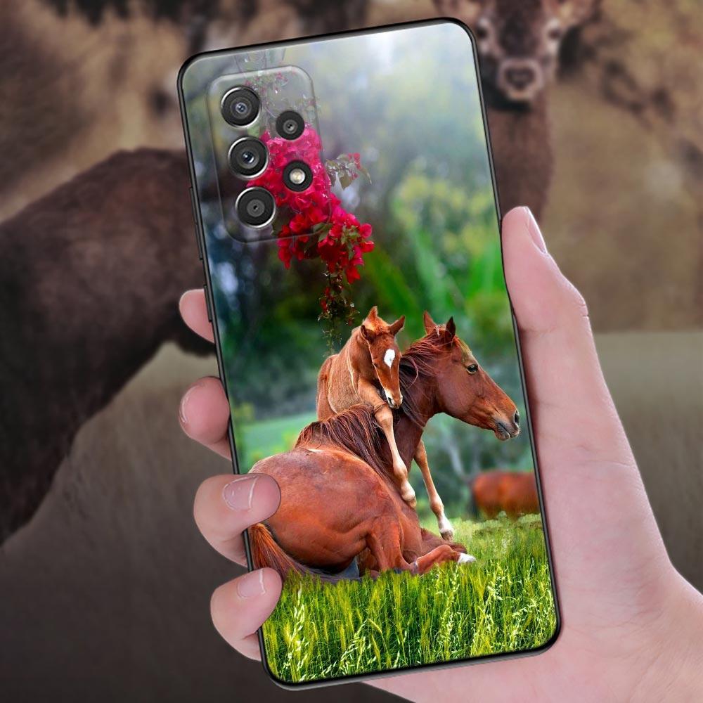 Horses Galloping Horse Animal Phone Cover Galaxy A56 5G Case For Samsung A57 A37 A17 A07 A55 A54 A52 A52S A51 A41 A32 A33 Cases