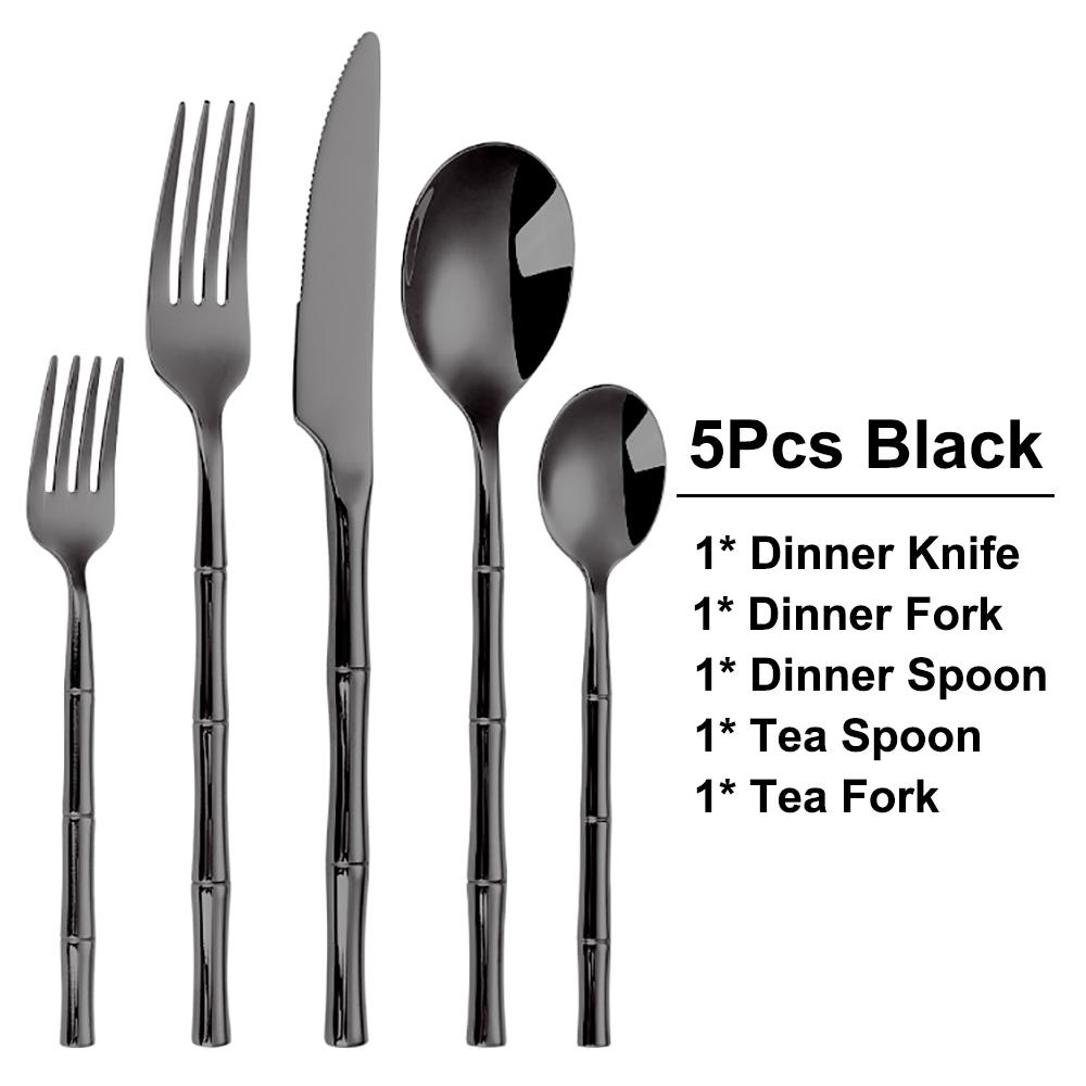 10/15/20/25/30pcs Sliver Dinner Set Stainless Steel
