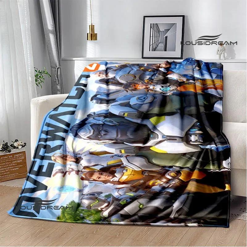 3D Game Overwatch printed blankets warm Flange blankets Soft and comfortable blanket Home travel blanket birthday gift