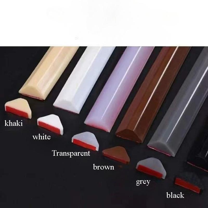 1pc 2m/78.74in Water barrier strip, bathroom, kitchen, bathroom, bendable self-adhesive