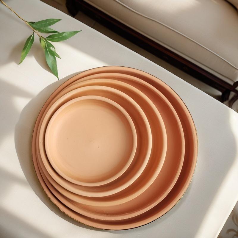 

Терракотовый керамический поддон для цветочного горшка - Дышащий, утолщенное основание с дренажным отверстием для зеленых растений 9cm diameter, 1.5cm height