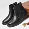 New Arrival Mens Short Boots Autumn Winter High Top Casual Shoes Side Zipper Male Chelsea Boots Solid Color Business Shoes Botas