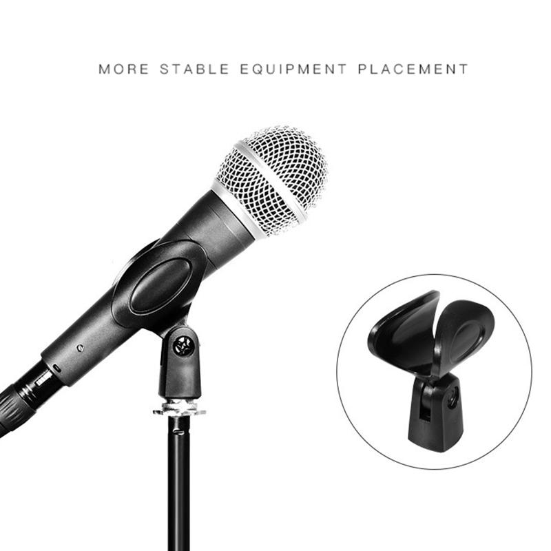 Flexible Copper Threading Mic Holder Universal Microphone Clip Mic Stand Adapter Long-lasting Reliable Strength Mic Clip
