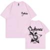 Rock Band Deftones Private Music Graphic T-shirt Snake Print T Shirts Unisex Women Casual Cotton Vintage T-shirts Oversized Tshirt