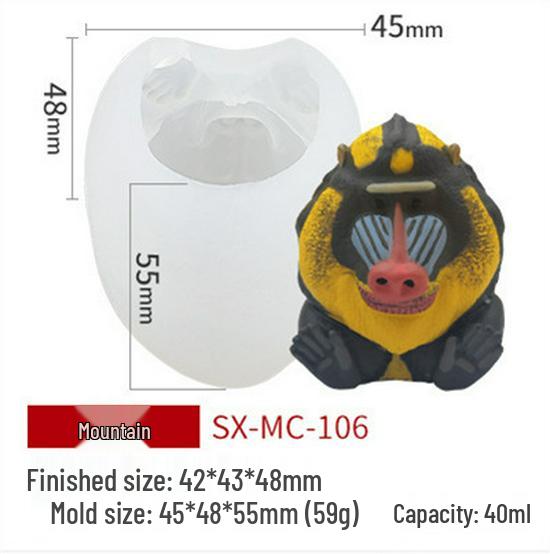 Sanxin Kleiner Bär Silikon Eiswürfel- & Mousseform für DIY Milchtee & Kaffee