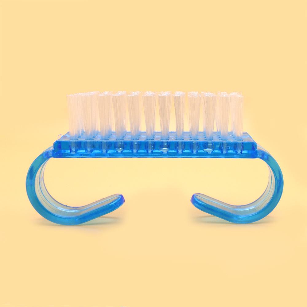 

Multi-Color Solid Small Nail & Dust Brush - Fashionable, Functional, Goat Horn Handle синий