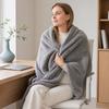 Nap Blanket, Lightweight Foldable Milk Velvet Warm Blanket, Soft Double-Sided Solid Color Warm Shawl Wrap, for Office And Travel