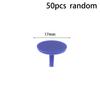 50 Pcs/Pack Golf Ball Mark Portable Round Shaped Plastic Flat Golf Ball Position Markers Random Color Golf Accessories