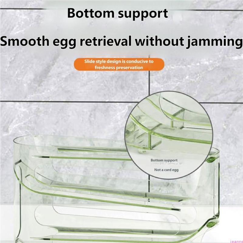 Plateau à œufs transparent multicouche pour réfrigérateur Construction en plastique durable et accès facile Visibilité Contenant à œufs pour réfrigérateur