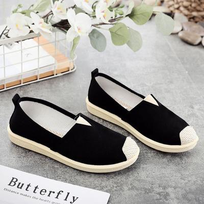 Fashion 2024 Canvas Women Shoes New Summer Breathable Casual Flat-bottomed Hemp Womens Shoes Korean Cartoon Fisherman Shoes Mules