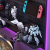 Black Wall-Mounted Pegboard Hooks for DIY Gaming Room Organization