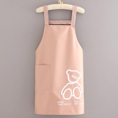 Apron Kitchen Household Waterproof And Oil-Proof Waist Can Be Fixed Logo Printing Adult Work