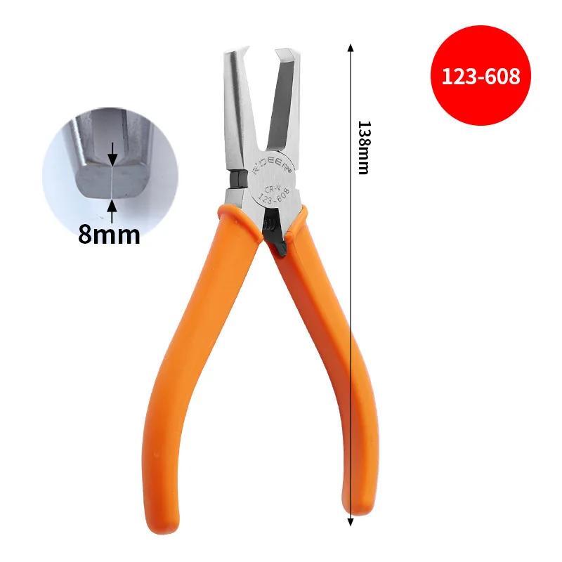 6-Inch Irregular Top Cutting Pliers, Curved Mouth Model Pliers, Crv Right Angle Flat Mouth Pliers, Plastic Water Outlet Pliers