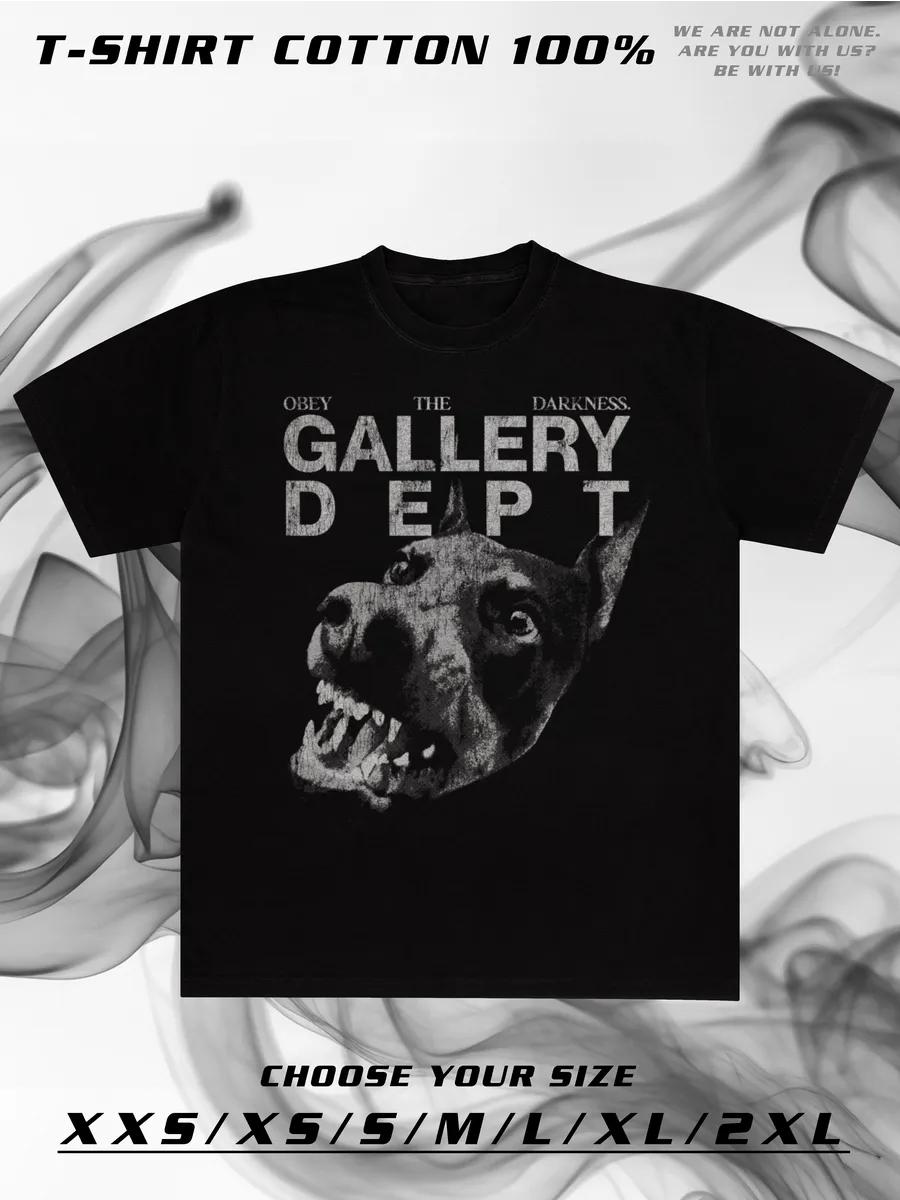 Oversized T-shirt with Y2K dog print S
