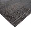 Tapis vintage doux gris noir 160x230