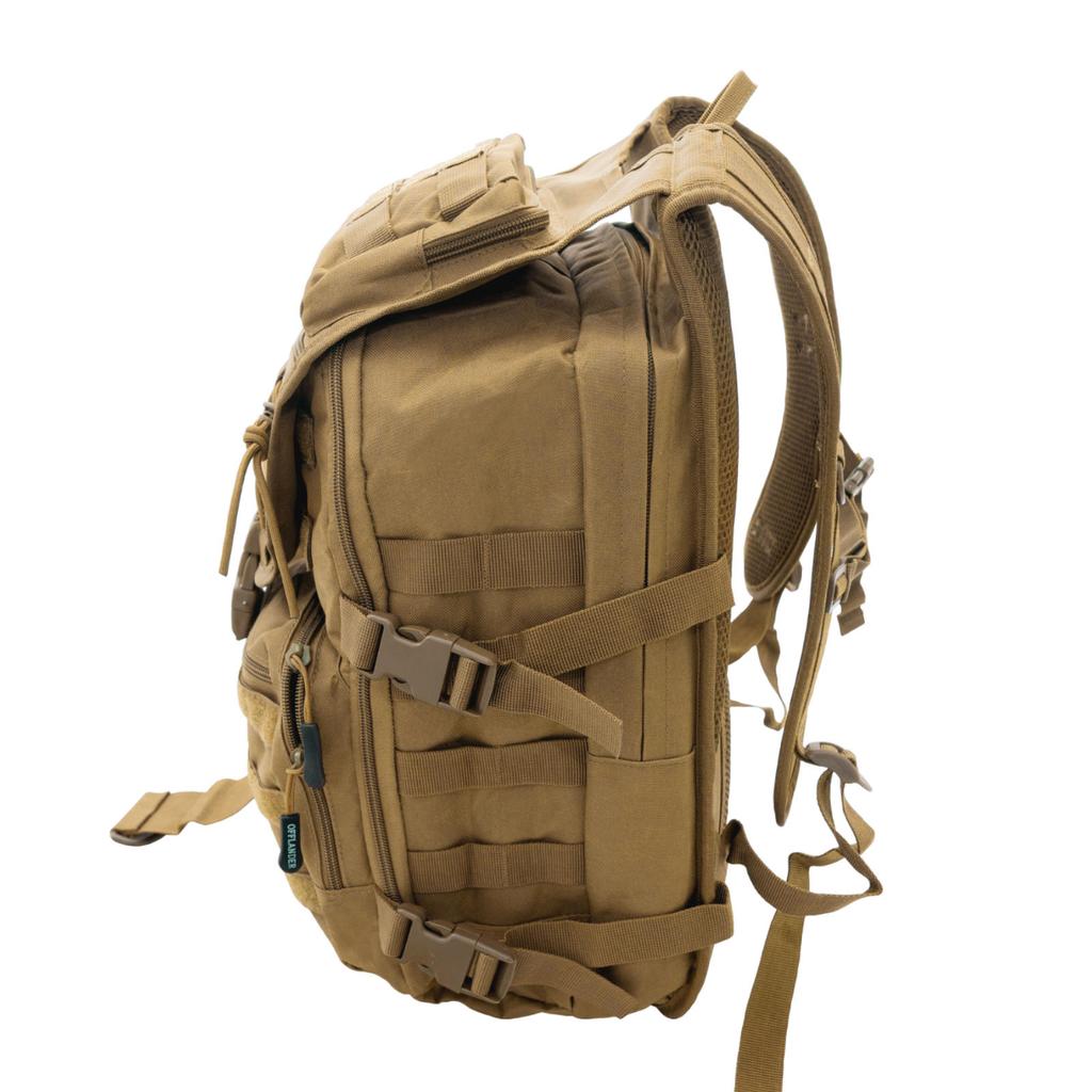 Offlander Survival Hiker 25L Khaki Tourist Backpack