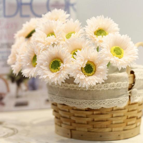 2 Stück künstliche Pflanzen, pflegeleicht, dekorativ, feine Textur, attraktive Einzelzweig-Blumenarrangements, Hochzeitsdekoration