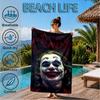 Jo-ker In Green Suit Beach Towel, Super Soft Microfiber, Perfect Gift for Her/Him, Birthday, for Pool, Beach, Travel, Decor Beach Party