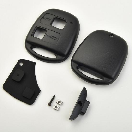 Car Remote Key Button Pad Shell Case Key Button Pad Kit Set For Toyota Yaris