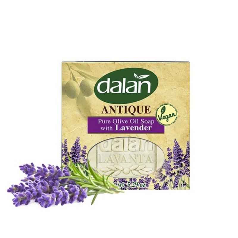 Dalan Diolie Antique Lavender Natural Soap 150g X 1 Pcs No-Cleansing Solid Facial Soap Shampoo Bar
