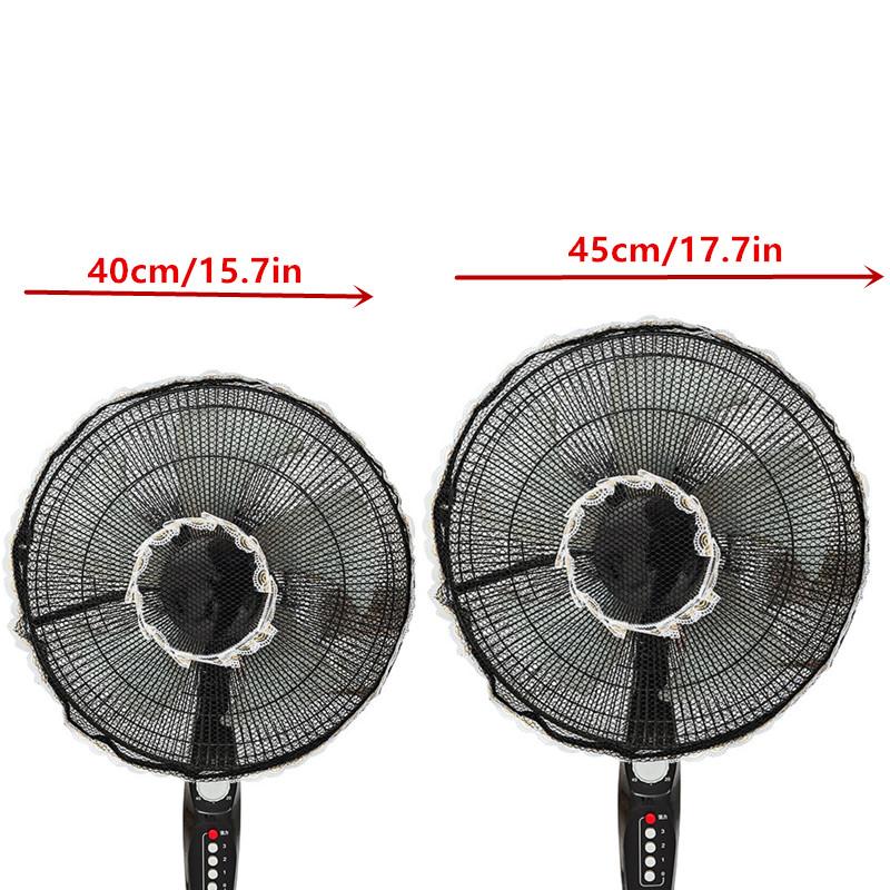 Fan Safety Mesh Cover 40/45cm Anti-Pinch Hand Dustproof Protective Net Breathable Guard for Home Living Room