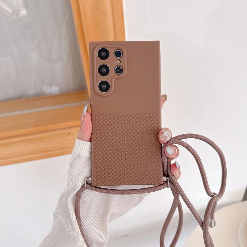 Cordino per Collana Corda Pois Custodia in Silicone per Telefono Per Samusng Galaxy S26 S25 FE S24 S23 S22 S21 Ultra A07 A17 A37 A57 5G Cover