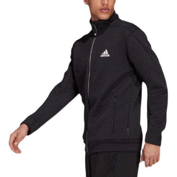 Adidas Jackets Men's Black Stand Collar Moderate Other GT3742
