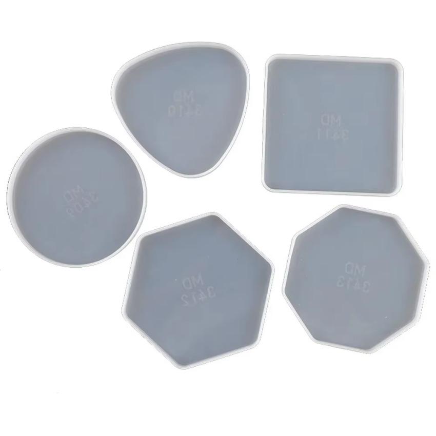 Ručně vyráběná silikonová forma pro pryskyřici DIY geometrická podložka pryskyřičná forma severský styl podložka křišťálová epoxidová forma podnos čajová souprava