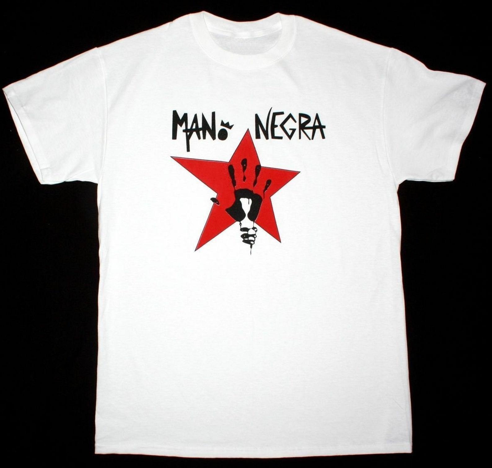 Best Shirt Mano Negra King Of Bongo Manu Chao Mala Vida Ska Punk Band Tshirt Size Usa S to 2XL Heavy Cotton Limited Edition S