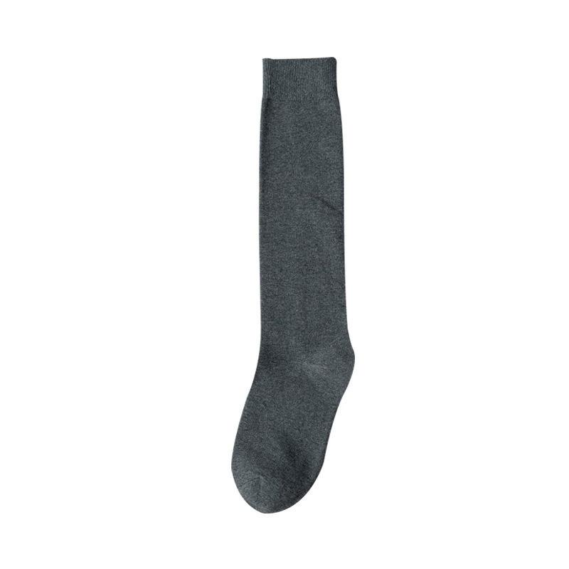 1 Pair Loose Socks Solid Color Women Retro Tube Socks Japanese Style Long Socks Autumn Winter