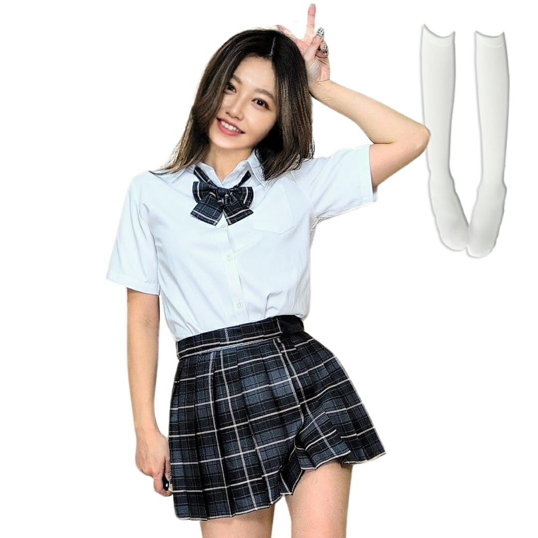 

BeLoved Аутентичный набор школьной формы для старшеклассницы Школьная форма морячка для старшей и средней школы Школьная форма для школьницы больших размеров для косплея (Размеры XS-2XL) - JK, Школа,